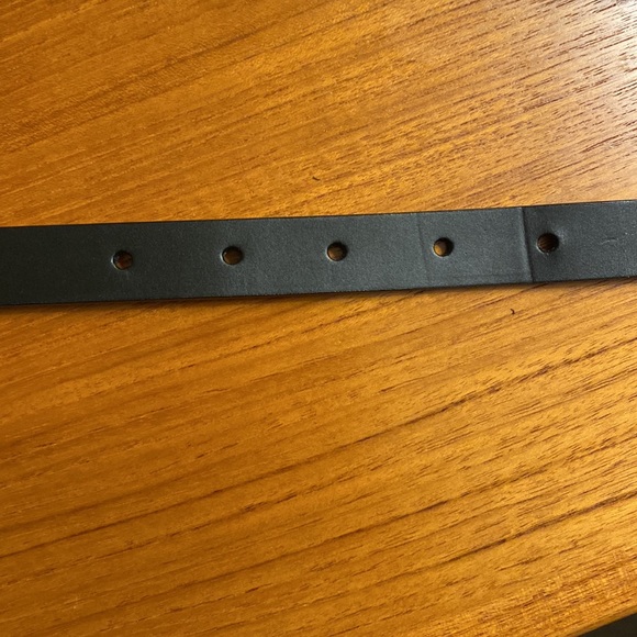 2/$30 Women black leather belt from Nordstrom Halogen, XS - Picture 2 of 8